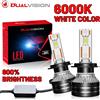 NONE Dualvision H4 LED faro H7 H1 H11 H8 9005 HB3 9006 HB4 9012 HIR2 880 881 H27 9007 9008 H13 5570 CSP Canbus lampada per auto fendinebbia