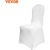 NONE VEVOR Coperta Bianca per Sedia in Poliestere Spandex per Evento Nozze Festa Banchetto 50 Pezzi in Confezione Coprisedie da 50 Pezzi Bianco Elastico in Poliestere per Decorazione della Sedia
