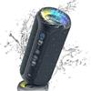 ORTIZAN Altoparlante Bluetooth portatile Ortizan X8 Pro con audio stereo da 40 W, bassi ricci, impermeabile IPX7, riproduzione 30 ore, luci a colori misti, 3 EQ
