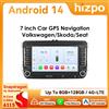 HIZPO 7 " Hizpo 2Din Android Autoradio per VW Volkswagen Golf Passat B7 B6 Skoda Seat Octavia Polo Tiguan Jetta Auto CarPlay GPS RDS