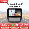 Hizpo Autoradio Per Renault Trafic 3 2014- 2021 Opel Vivaro B 2014 - 2018 Autoradio CarPlay Android Auto Sistemi Intelligenti 4G