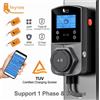 feyree Caricatore EV Feyree Tipo 2, Versione 22KW, Caricatore Intelligente per Auto Elettriche con Presa TS-NACS Tipo 1 GB/T, EVSE Wallbox con Controllo WIFI e APP