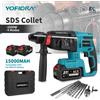 Yofidra Trapano elettrico a percussione senza fili YOFIDRA 26mm, multifunzionale, ricaricabile, compatibile con batteria Makita 21V.