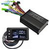 NONE 36V 48V 350W 18A E-Bike FOC Controller di azionamento del motore brushless a onda sinusoidale G51 Display LCD a colori Set per scooter elettrico da bicicletta
