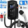AFYEEV 32A Stazione di ricarica EV 22KW Caricatore per auto per veicoli elettrici trifase 11KW Type2 IEC62196-2 EVSE Wallbox Controllo APP Cavo da 5 m