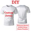 NONE T-shirt personalizzata fai-da-te personalizzata Jersey Materiale in fibra di poliestere Girocollo Top Stampa T-shirt a maniche corte di alta qualità Acquisto