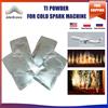 Weikass 1-100Bag Ti Powder Cold Spark 200g per la festa nuziale macchina Indoor Outdoor Dust MSDS certificazione Stage Light Party