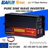 EASUN POWER Onda sinusoidale pura 3000W 4000W 5000W Inverter DC 12V 24V a AC 220V Trasformatore Convertitore di potenza Inverter per auto solare