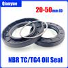 NONE Paraolio NBR TC/TG4 (ID 20-35 mm, paraolio per albero a labbro, per apparecchiature rotanti, nero) Paraolio per albero NBR resistente all'olio e all'usura