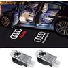 VOLVO 2pcs Porta Auto Luci di Benvenuto per Audi A1 A3 8P 8V A4 A5 A6 A7 A8 Q3 Q5 Q7 Q8 Sline TT Logo Proiettore Fantasma Ombra Lampada
