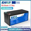 EASUN POWER EASUN 100AH 200AH 12V LiFePO4 Batteria 24V Batteria al litio ferro fosfato BMS Touring Car Solar RV Camper Stock UE Tax Free