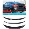 NONE Baule posteriore Spoiler Paraurti Labbro Per BMW Serie 4 F32 F33 F36 In Fibra di Carbonio PSM M4 MP Stile Ala Coda Kit 2014-2020 Nero Lucido