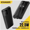 Essager Power Bank portatile 20000mAh con due cavi integrati Batteria esterna PD 22,5W Ricarica rapida per iPhone 17 16 15 Xiaomi