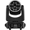 HYULIGHTS 150W Mini BEE EYE LED Testa mobile 6x15W RGBW 4in1 Fascio e 500mw LaserGreen LaserStar Luci ad effetto e effetto Halo 24PCS RGB 3in1 DJ