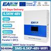 EASUN POWER Inverter Solare Ibrido Easun 6500W 2000W 12V 48V Mppt 120A con Caricabatterie e Regolatore, Inverter Off-Grid a Onda Sinusoidale Pura con Wifi