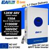 EAsun Power Hybrid Solar Inverter 48v 11000VA 11KW 160A Controller solare Dual MPPT Output Max. 500VDC Inversor con WIFI