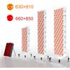 iHealred Pannello per Terapia a Luce Rossa a Doppio Chip 630nm 660nm 810nm 850nm, Dispositivi LED di Bellezza per Viso e Corpo
