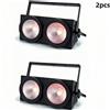 HYULIGHTS 2 pz 200 W LED Pubblico Luci Cieche 2 Occhio 2x100 W Par Cob RGBWAUV 6in1 Strobe Wash Fascio di Illuminazione Della Fase Dj Discoteca