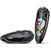 Lexin GTX Interfono Bluetooth per casco da motociclista Supporto per auricolare Citofono e ascolta musica a un periodo 10 ciclisti 2000m