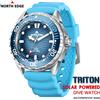 NORTH EDGE 2025 Nuovo Orologio Subacqueo TRITON a Energia Solare per Uomo, Orologi al Quarzo di Lusso, Cassa in Acciaio Inossidabile 316L, Impermeabile 300M