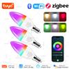 arteco Tuya E14 Bluetooth WiFi Zigbee Smart LED Lampadine Dimmerabili E14 RGB 2700-6500K Lampada a candela a LED per Smart Life APP Alexa Google