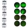 YTYIN Puntatori laser verdi da 5 pezzi Star Cap Laser Hight Dispositivo potente Penna Lazer con messa a fuoco regolabile con cappuccio Star (Non includere il laser)