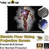 VISUALMR Schermo di Proiezione Elettrico a Pavimento VisualMr Fresenl 5.0 Pro, Motorizzato con Tensionamento, ALR, Avvolgibile, 4/8K HD per Proiettori Standard