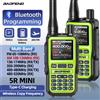BAOFENG UV-5R Mini Walkie Talkie Multi Band Bluetooth Programmazione Frequenza di copia wireless 999CH Tipo-C Radio bidirezionale a lungo raggio
