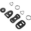 coogens Anello adattatore per cinturino per fotocamera Anello di copertura in pelle Cuscinetto resistente ai graffi Fibbia dell'asse laterale per Canon Nikon Sony DSLR Micro accessori