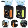 cooskr Ventilatore portatile con clip in vita Ventilatore ricaricabile USB da 5000 mAh Potente dispositivo di raffreddamento dell'aria Ventilatore da campeggio esterno con luce LED Power Bank