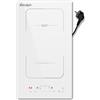 Cooksir Piano cottura a induzione 2 fuochi con spina, integrato, 3500 W, zona flessibile, controllo scorrevole, 9 livelli di potenza, blocco di sicurezza