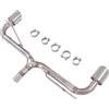 NONE Scarico GFC/Per Volkswagen Golf 5,6,7,8GTI, Scirocco, Audi A3, terminali di scarico doppi in acciaio inox ad alte prestazioni.