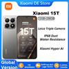 Xiaomi 15T 5G Smartphone Versione Globale, Corpo Sottile 7.5mm, Display AMOLED 6.83" 120Hz, CPU MTK Dimensity 8400-Ultra, Batteria 5500mAh, Tripla Fotocamera Leica, Senza Caricabatterie