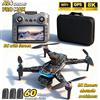 LS Drone RC A14 Pro Max Originale con GPS, Tre Fotocamere 8K, Evitamento Ostacoli, Pieghevole, con Schermo, Giocattolo Quadricottero