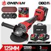 ONEVAN Brushless 125mm M14 Smerigliatrice angolare Macchina da taglio Smerigliatrice angolare elettrica a batteria Utensili elettrici per Makita 18V Batteria Pin
