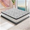 Materasso ROYAL DELUXE effetto MEMORY - Schiuma HR Ad Altissima Densità - Ortopedico 100% Made in Italy - Fodera con CARBONIO effetto Rilassante