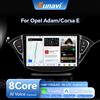Eunavi Android 13 per Opel Corsa E 2014 2015 2016 2017 2018 2019 Autoradio Audio Multimediale Navigazione GPS Sistema Stereo Carplay Auto