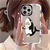 NONE Custodia per telefono trasparente simpatico gatto adorabile per iPhone 17 16 15 14 13 12 Pro Max Mini 11 XR SE XS 8 7 Plus Air ProMax Cover
