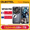 OUKITEL WP200 Pro 5G 72(24+48)GB+1TB Telefono cellulare robusto Android 15 6.7'' 120Hz 108MP+32MP 8800mAh 45W Dual SIM/AI/NFC