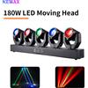 NONE Luci DJ da 180 W DMX512 Testa mobile rotante Fascio di luce Controllo del suono Disco Party RGBW Effetto scenico per eventi di club di nozze