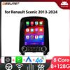 OSSURET Autoradio per Renault Scenic 2013-2024 Autoradio Stereo Navigazione GPS Carplay Android Auto 2 din Schermo intelligente da 9,7 pollici DSP