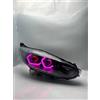 RQXR Faro Anteriore per Ford Fiesta 09-13, LED a Doppia Lente, Luci Diurne DRL, Faro con Abbaglianti e Anabbaglianti, Indicatore di Direzione