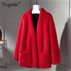 Tcyeek Cappotto di pelliccia di visone femminile naturale Abbigliamento invernale da donna 2025 Giacca di pelliccia vera Cappotti da donna caldi Nuovo in Cappotti Fourrure Femme
