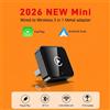HANG JING Mini adattatore wireless CarPlay 2 in 1, dongle universale Android Auto per sistema di intrattenimento per auto, portatile, leggero e resistente M