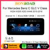Bonroad Qualcomm 665 Wireless CarPlay Android Auto Multimedia Autoradio Per Mercedes Benz C GLC Classe V W205 X253 W446 2015-2018