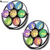 DayFlicker 2 pezzi 350W 7-LED COB lineare luce vintage luce da palcoscenico 1-20Hz Flash DMX512 16/37CH per concerti matrimoni discoteca danza