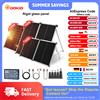 DOKIO Pannello Solare Pieghevole Dokio per Camper e Sistemi Off-Grid, Monocristallino 100W 160W 200W con Regolatore 12V