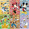 Disney 8/16 fogli Crea un Volto Disney Topolino Minnie Mouse Puzzle Adesivi Simpatico Cartone Animato Assemblare Puzzle Giocattolo Educativo Decalcomanie Decorazione