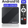 BLKJ TV Box X10 Smart Android 16 TV Box RK3518 Dual Wifi 5G Wifi6 Assistente Google Netflix 8K 32GB 64GB 128GB 256GB Set Top Box veloce