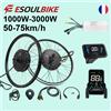 ESOULBIKE Kit di conversione per bici elettrica ESOULBIKE 48V 1500W 1000W, kit ebike 72V 3000W 52V 2000W, motore mozzo ruota posteriore 26 pollici 27.5/28/29/700